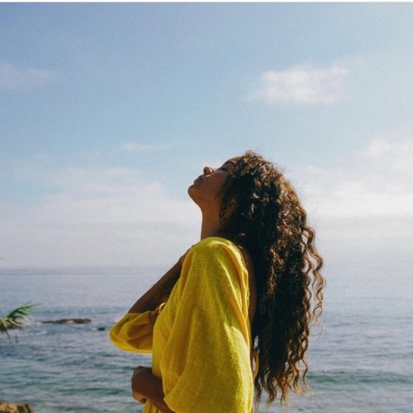 Billabong Dream Chaser Yellow Sun Open Back Maxi Dress - Picture 12 of 15